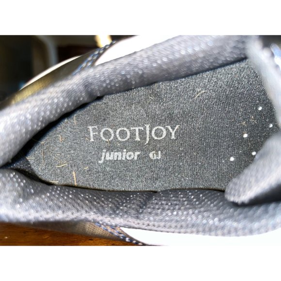 Footjoy Size 5M Junior GJ White w/Black Soles Golf Shoes 45036 - Picture 8 of 8